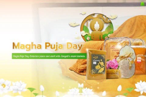 Magha Puja Day: Embrace peace and merit with Jongstit's monk blankets.